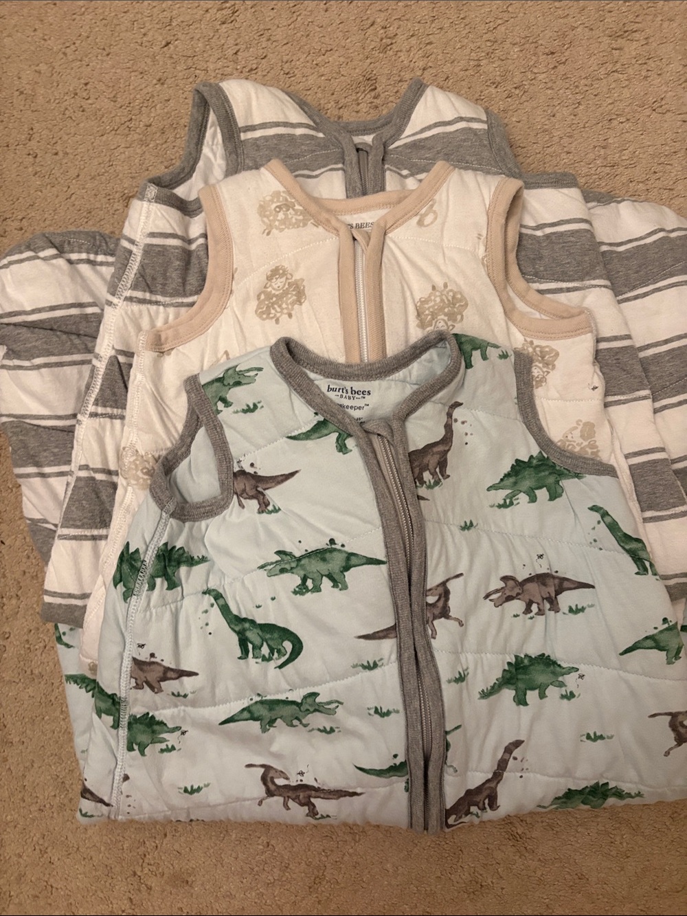 Burt Bees Boys Sleep Sack 1.5 Tog Bundle